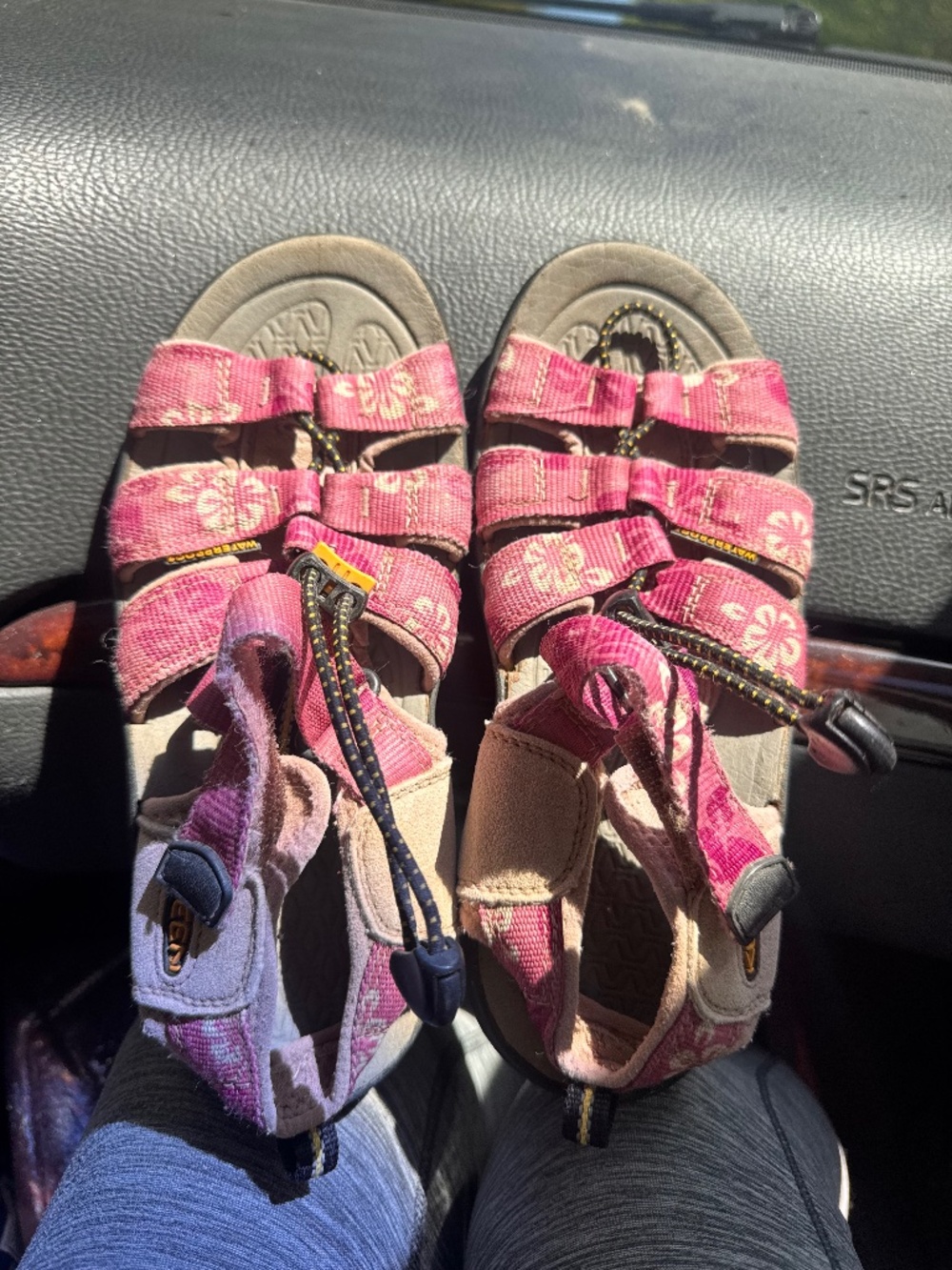 Keen Kids Pink Floral Strap Sandals girls size 5